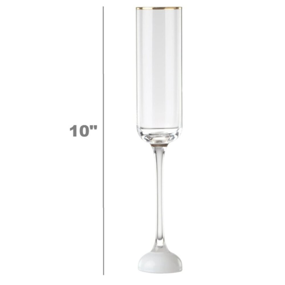 kate spade new york Happily Ever After Toasting Champagne Flutes, Set Of 2, NIB - Picture 2 of 6